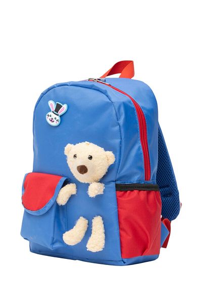 QUOVO 4-7 Years Old Kreş Kindergarten Bag - Waterproof, Orthopedic, Special Design with Teddy Bear