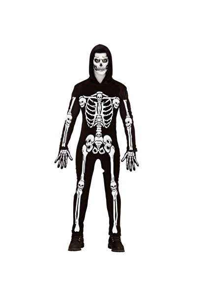 Widmann İskelet Kostümü ( Kapşonlu Tulum )
