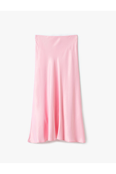 Koton Standart Bel A Kesim Uzun Saten Etek