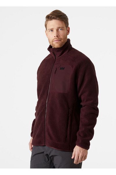 Helly Hansen Panorama Pile Block Jacket Men's Claret Red Fleece HHA.49460.HHA.658