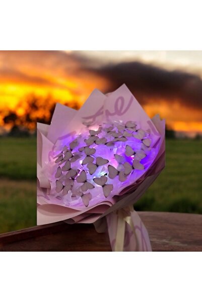 ellobutik Kelebek Buketi Pembe