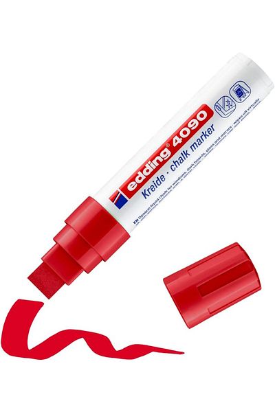 STOREMAX Ysstorex 4090 Chalk Marker - Red - 1 Chalk Marker - 4-15 mm Cut Tip Starcolxlection 6
