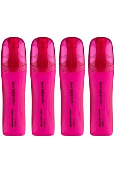 STOREMAX Jvnnshop 4Lu Set Pen Pink Berry Highlighter New 646268