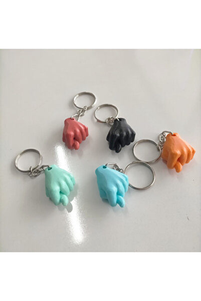 Mor Designer Set of 5 NAH Marked Keychain Model - Blue, Green, Black, Red, Orange