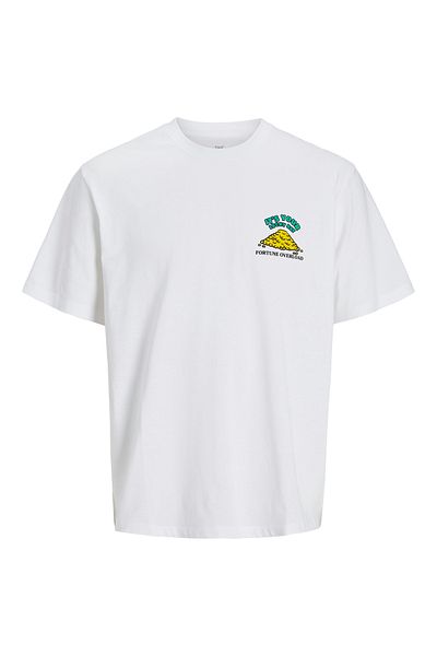 Jack & Jones Ανδρικό λευκό μπλουζάκι Jack Jones - Crew Neck, ss Model, 12275396 -99