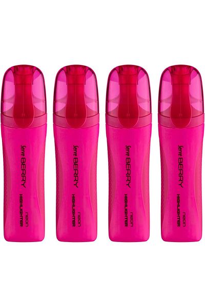 STOREMAX Ysstorex Berry Highlighter Pencil Pink Set of 4 Starcolxollection 655141