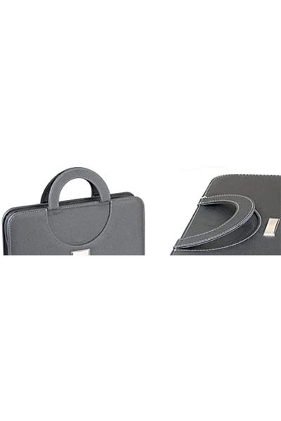 STOREMAX Lvnshop Sx-03041 Leather Meeting Bag, Black Lv 224120