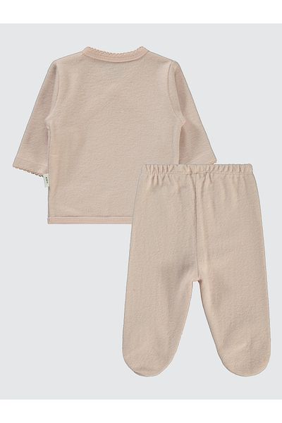 Civil Baby طقم بدلة طفلة بلون مسحوق