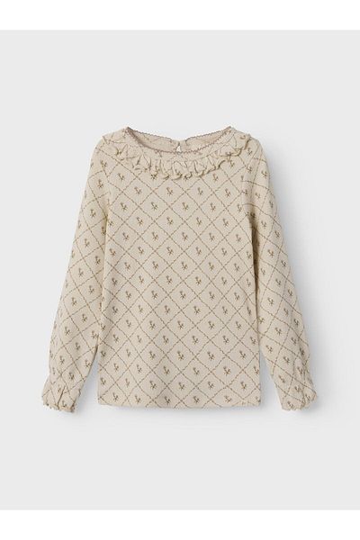 Lil' Atelier Oberteil mit langen Ärmeln Slim Fit