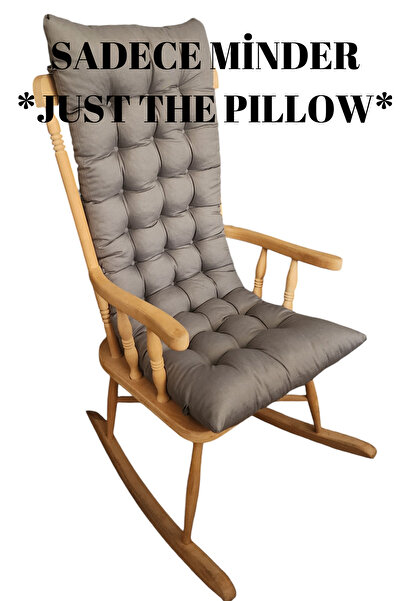 ALTINPAMUK Selen Luxury Chair Cushion, Bench, Rocking Chair Cushion 120X50Cm Anthracite (Cushion Only)