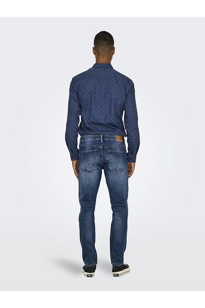 Only & Sons Slim Fit Jeans ONSWEFT Mittlere Taille Normal geschnitten Jeans