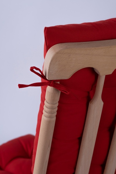 ALTINPAMUK Selen Lüx Sallanan Sandalye, Bank, Salıncak Minderi 120x50cm Kırmızı (SADECE MİNDER)