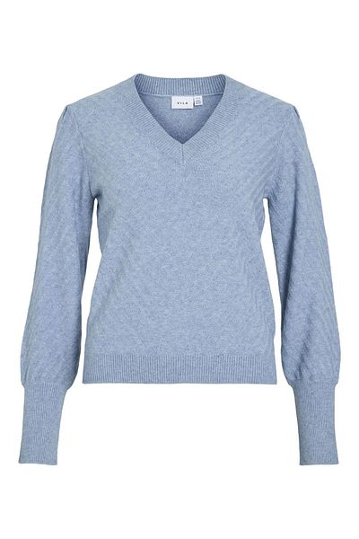 VILA Strickpullover V-Ausschnitt
