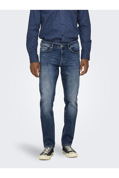 Only & Sons Slim Fit Jeans ONSWEFT Mittlere Taille Normal geschnitten Jeans