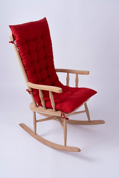 ALTINPAMUK Selen Luxury 120x50cm Red Chair - Rocking Bench Cushion (Cushion Only)