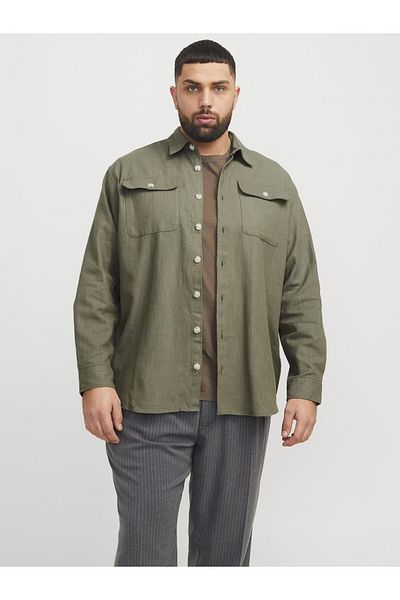 Jack & Jones Plus Overshirt Plus Size Comfort Fit Overshirt