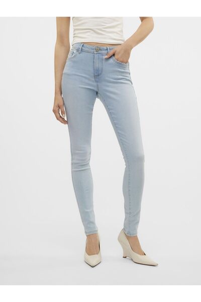 Vero Moda Skinny-Jeans VMTANYA Jeans mit mittelhohem Bund und Skinny-Fit