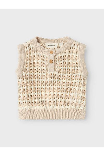 Lil' Atelier Baby Strickweste Bio-Baumwoll