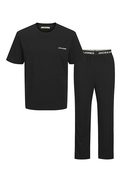 Jack & Jones Loungewear Set 2er-pack Einfarbig Rundhals Loungewear Set