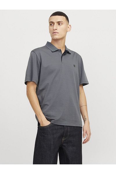 Jack & Jones Premium Poloshirt Einfarbig Hemdkragen Poloshirt