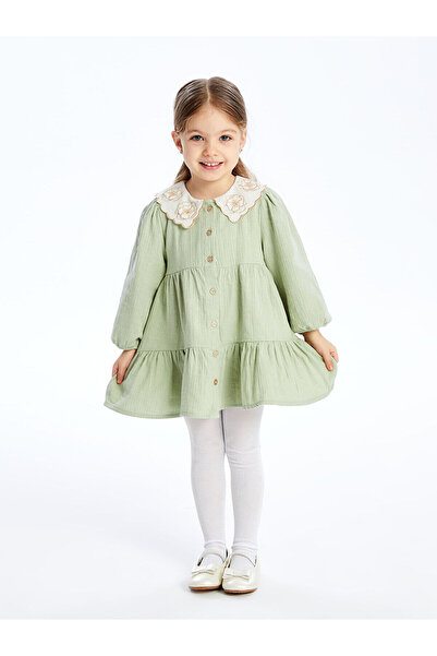 LC Waikiki Rochie fetita cu maneca lunga cu guler pentru bebelusi