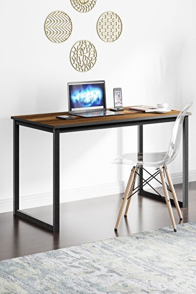Ceramical Ms1 Metal Ayaklı Çalışma Masası - 120cm - Ceviz