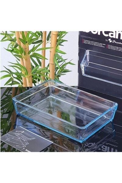 melik's Premium Dikdörtgen Büyük Boy Borcam Tepsi Fırın Kabı 59334