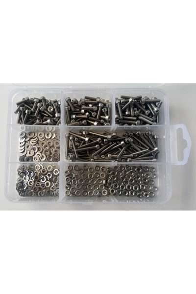 AY-CİV Ayaz M3 Imbus Civata Seti Paslanmaz Inox 500 Parça Dın 912 A2-70 304 K