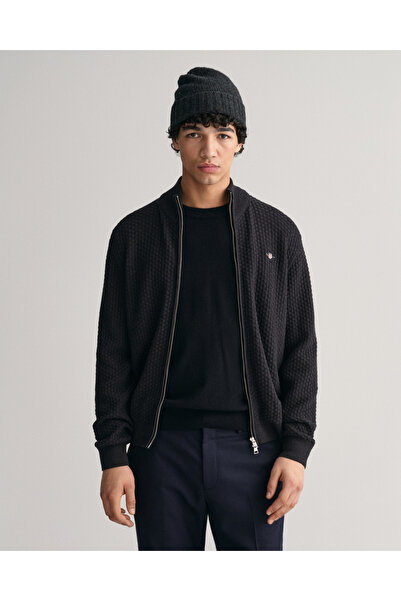 Gant Erkek Gri Regular Fit Fermuarlı Hırka