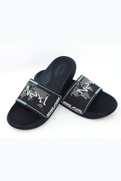 LETAO Urban Men's Black Comfortable Beach Pool Wet Floor Slippers