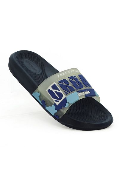 LETAO Urban Men's Navy Blue Comfortable Beach Pool Wet Floor Slippers