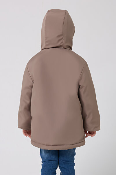 freemen Erkek Çocuk Vizon Kürklü Su Ve Rüzgar Geçirmez Kapüşonlu 3 Kışlık Mont & Kaban & Parka