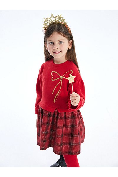 LC Waikiki Crew Neck Girl's Dress