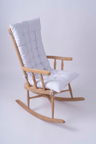 ALTINPAMUK Λευκό Selen Luxury Chair Cushion - Πάγκος 120x50cm, Swing Swinging
