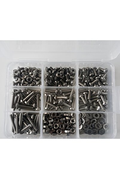 AY-CİV M 4 Ysb Vida Seti Paslanmaz İnox 315 Parça A2-70 304 K