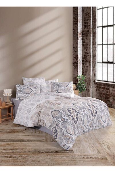 Afrodit Giyim Ranforce Double Duvet Cover Set - Breathable