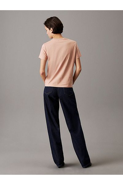 Calvin Klein Women's Logo Pink T-Shirt