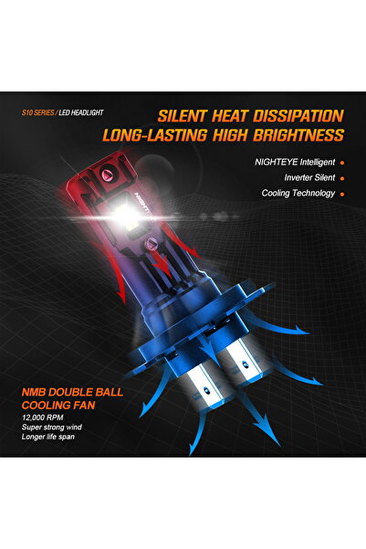 Choice لمبات H7 NIGHTEYE H7 LED من Canbus 35000LM Led h4 H11 H8 H9 9005 HB3 9006 HB4 مصابيح سيارات 80 وات 6500 كلفن أبيض