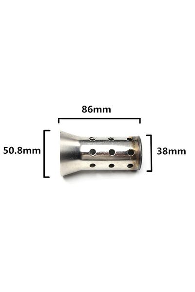 Choice 51mm 51mm 60mm Inlet Motorcycle Exhaust Muffler Adjustable Db Killer Silencer Noise Sound Eliminator
