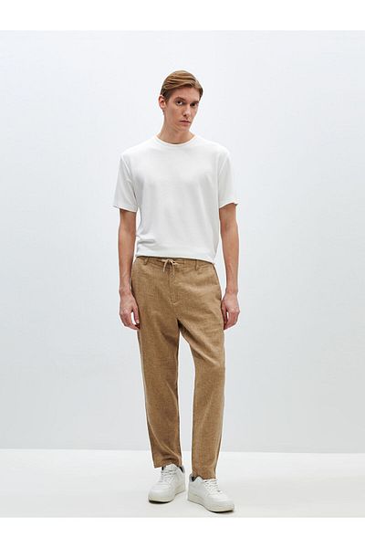 LC Waikiki Slim Fit Linen Blended Men's Trousers