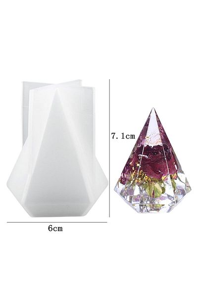 Choice 7.1x6cm 8styles Ring Holder Cone Resin Molds Pyramid Silicone Mold For Resin Casting Diy Jewelry Rin
