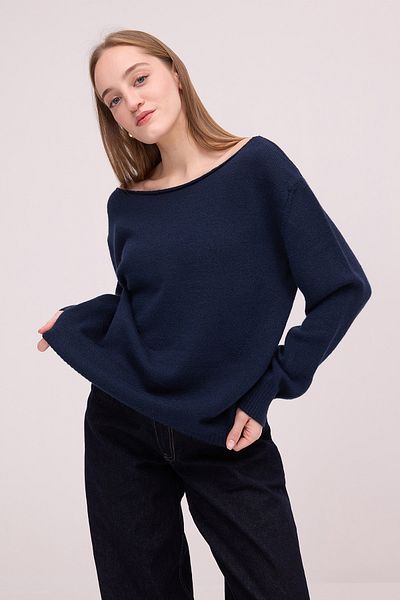 Addax Boat Neck Knitwear Sweater K3453-B11