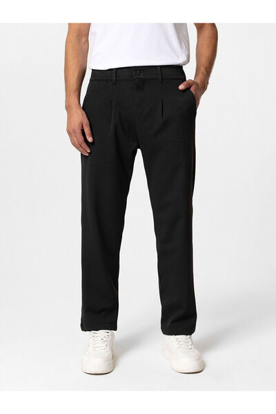 LC Waikiki Xside Men's Black Standard Fit Trousers