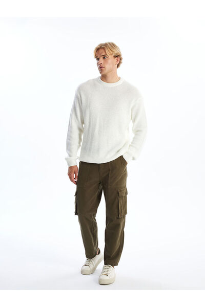 LC Waikiki Khaki Standard Fit Gabardine Men's Cargo Pants