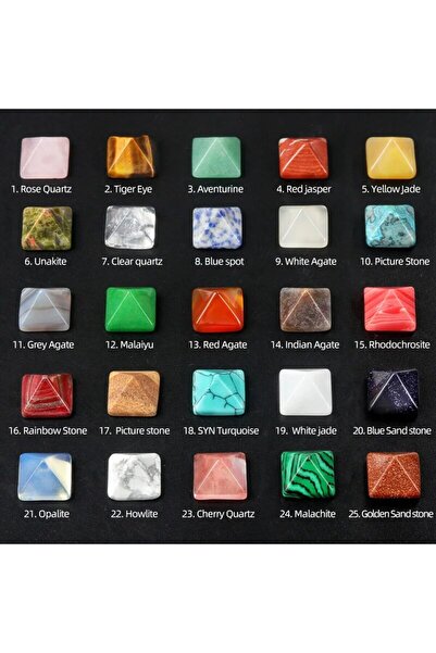 Choice خلط الألوان - 5 قطع 10 × 14 مم 5 قطع مثلثات خلط الألوان من الأحجار الط...