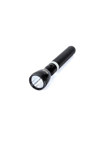 Geepas Rechargeable LED Flashlight 287mm- Hyper Bright White with 4-5 Hours Working & 2500mAh Battery
