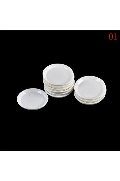 Choice A1 10 قطع ألعاب مطبخ بيت الدمية صواني أطباق دمية متينة طعام صغير أطباق...