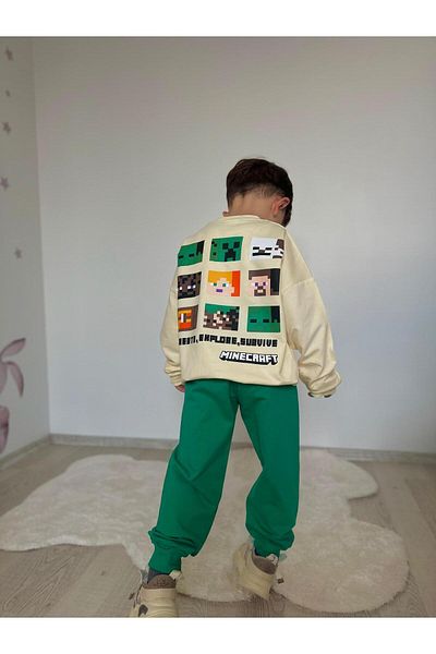 öykümgaleria Boy's 2 Thread Seasonal Bottom Top Set