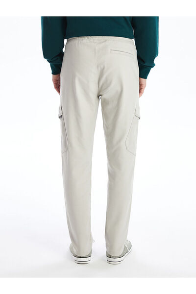 LC Waikiki Beige Men's Cargo Pants with Elastic Waist