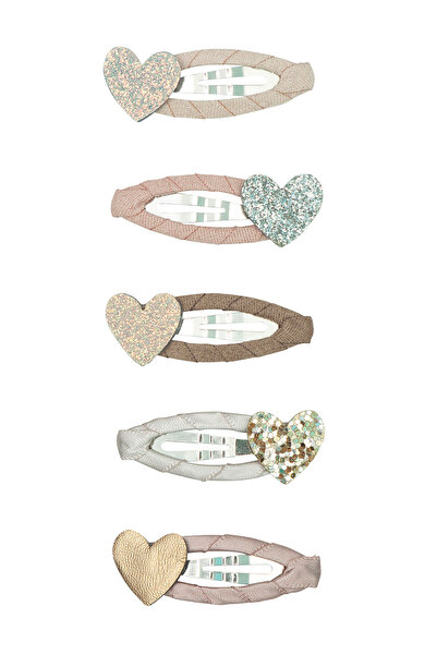 MIMI LULA إبزيم صغير من Mimi & Lula Heart مكون من 5 قطع